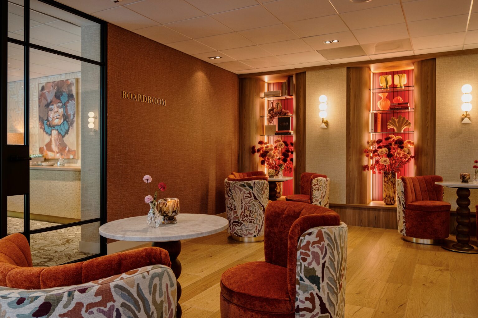 Lobby van der Valk Rotterdam Nieuwerkerk